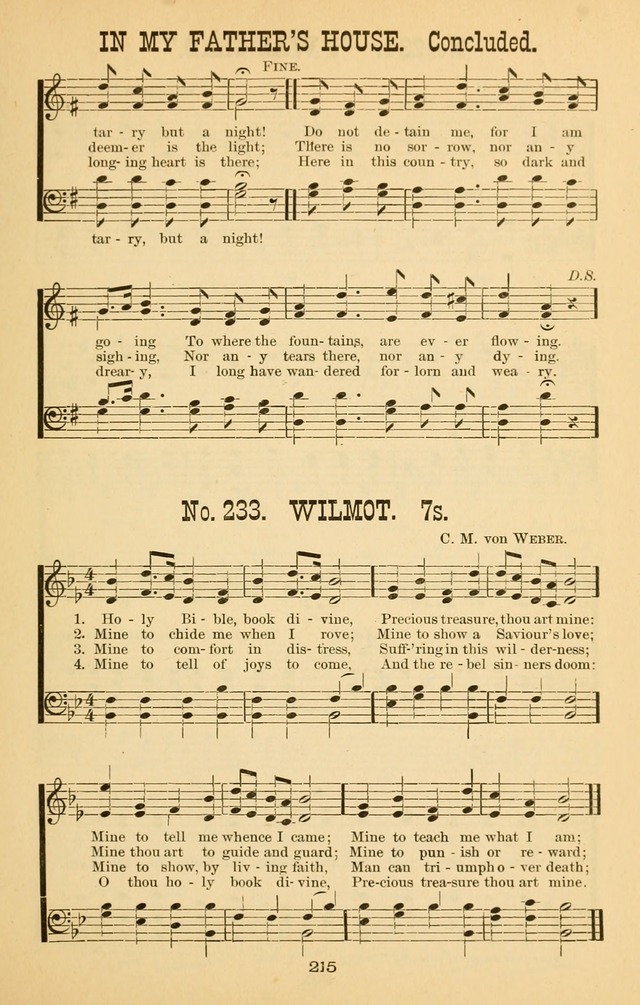 Words of Truth: a collection of hymns and tunes for Sunday schools and other occasions of Christian work and worship page 222