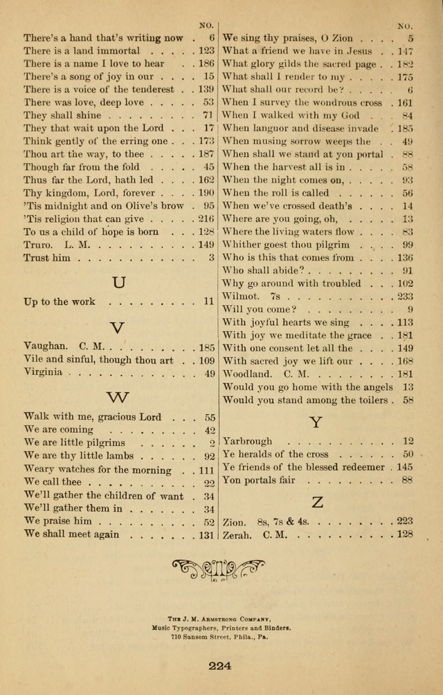 Words of Truth: a collection of hymns and tunes for Sunday schools and other occasions of Christian work and worship page 231