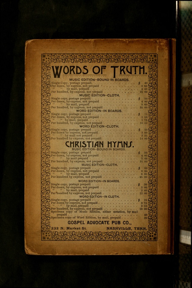 Words of Truth: a collection of hymns and tunes for Sunday schools and other occasions of Christian work and worship page 239