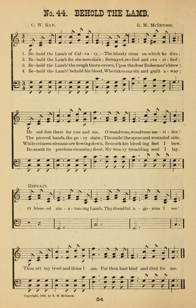 Words of Truth: a collection of hymns and tunes for Sunday schools and other occasions of Christian work and worship page 61