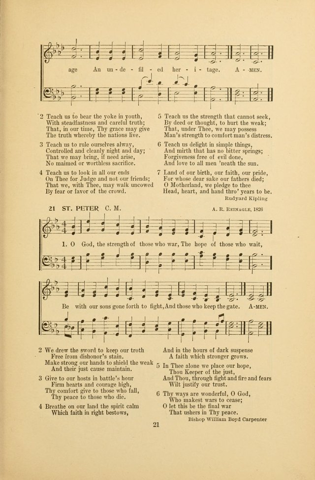 War-Time Hymns page 21