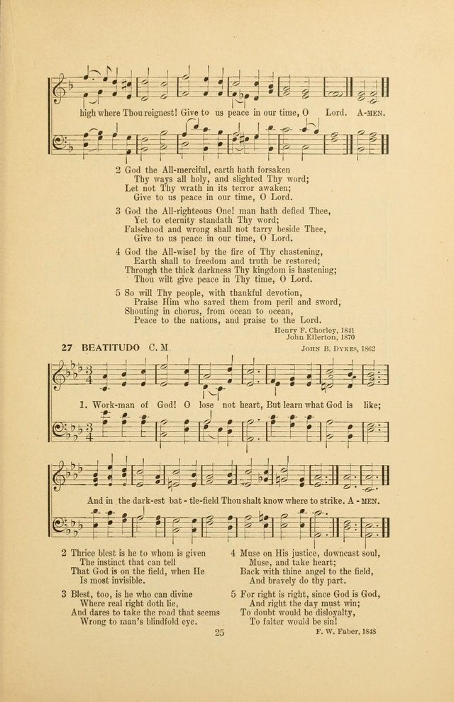 War-Time Hymns page 25