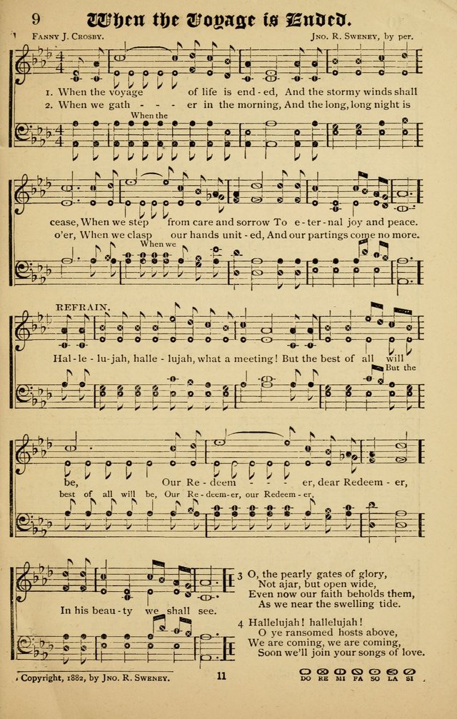 The Welcome Voice: a collection of gospel hymns and songs page 11