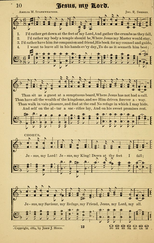 The Welcome Voice: a collection of gospel hymns and songs page 12
