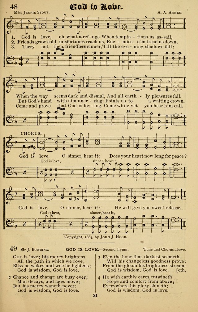 The Welcome Voice: a collection of gospel hymns and songs page 31