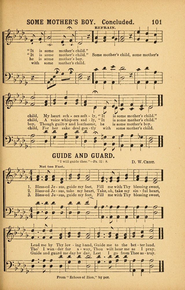 White Wings: for the use of churches, Sunday schools, Y.P.S.C.E., and all kinds of religious services page 100