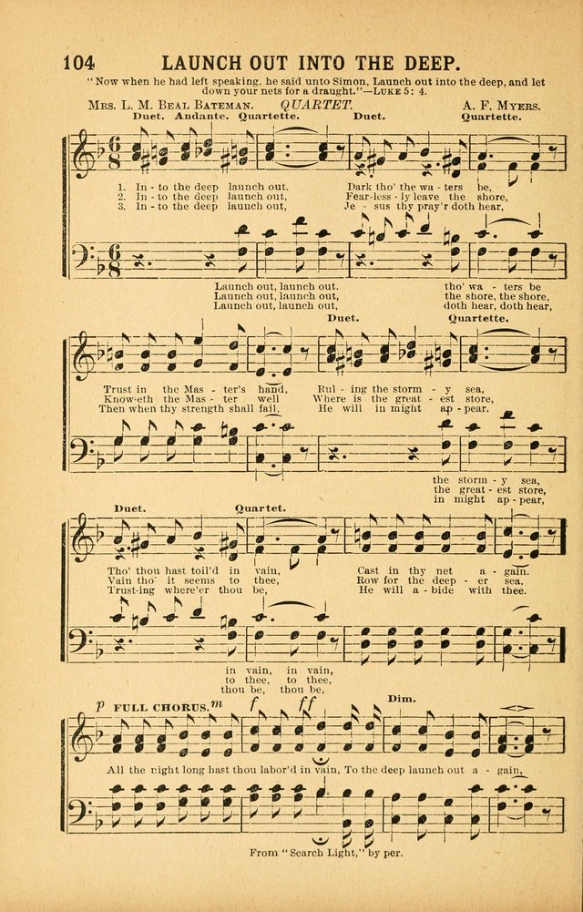 White Wings: for the use of churches, Sunday schools, Y.P.S.C.E., and all kinds of religious services page 103