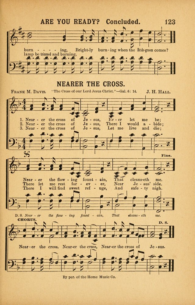 White Wings: for the use of churches, Sunday schools, Y.P.S.C.E., and all kinds of religious services page 122