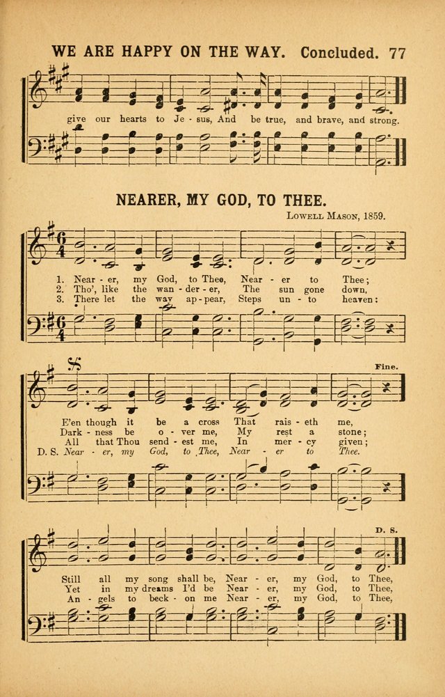 White Wings: for the use of churches, Sunday schools, Y.P.S.C.E., and all kinds of religious services page 76