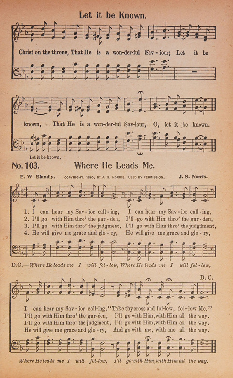 World Wide Revival Songs: for the Church, Sunday School and Evangelistic Meetings page 103