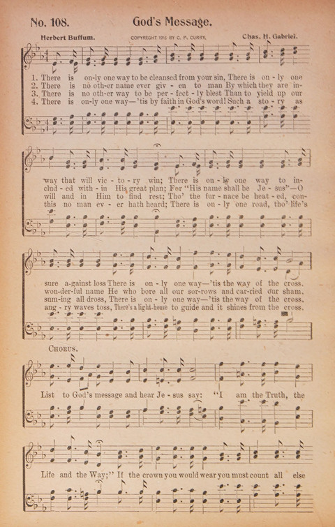 World Wide Revival Songs: for the Church, Sunday School and Evangelistic Meetings page 108