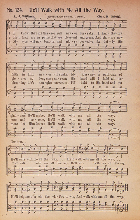 World Wide Revival Songs: for the Church, Sunday School and Evangelistic Meetings page 124