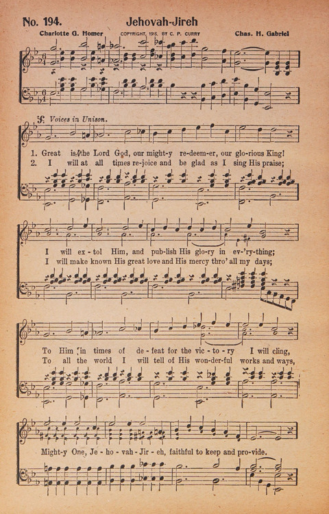 World Wide Revival Songs: for the Church, Sunday School and Evangelistic Meetings page 194