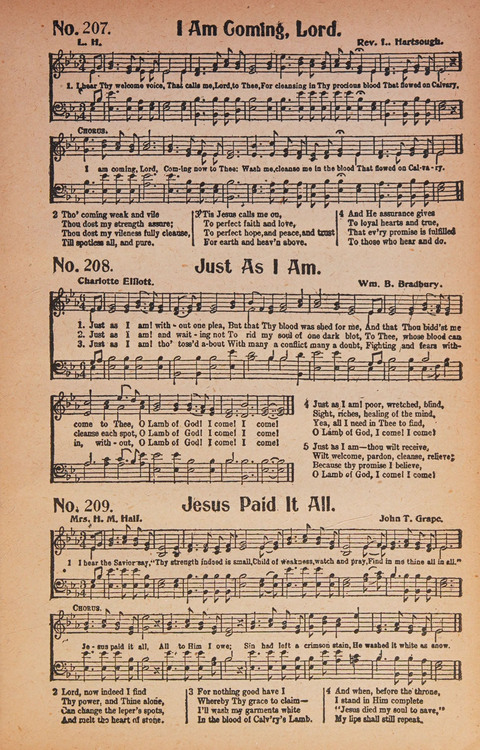 World Wide Revival Songs: for the Church, Sunday School and Evangelistic Meetings page 209