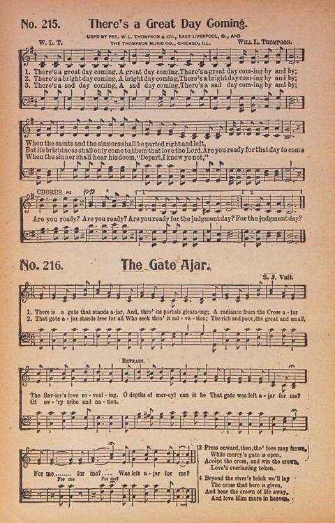 World Wide Revival Songs: for the Church, Sunday School and Evangelistic Meetings page 212