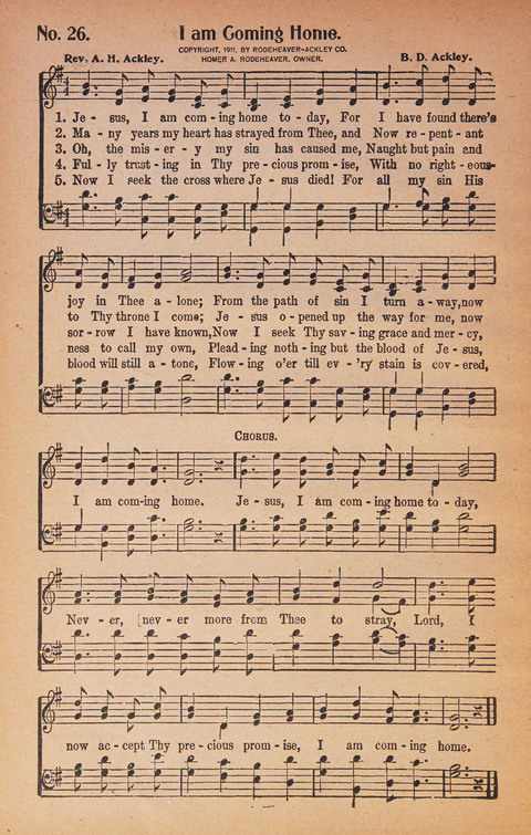 World Wide Revival Songs: for the Church, Sunday School and Evangelistic Meetings page 26