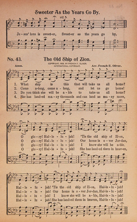 World Wide Revival Songs: for the Church, Sunday School and Evangelistic Meetings page 43