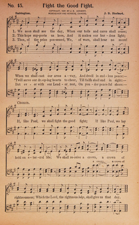 World Wide Revival Songs: for the Church, Sunday School and Evangelistic Meetings page 45