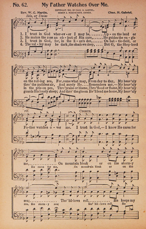 World Wide Revival Songs: for the Church, Sunday School and Evangelistic Meetings page 62