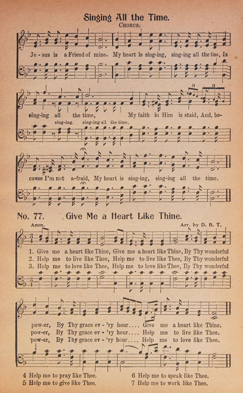 World Wide Revival Songs: for the Church, Sunday School and Evangelistic Meetings page 77