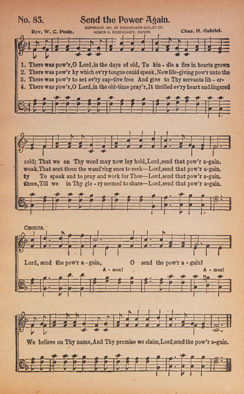 World Wide Revival Songs: for the Church, Sunday School and Evangelistic Meetings page 85