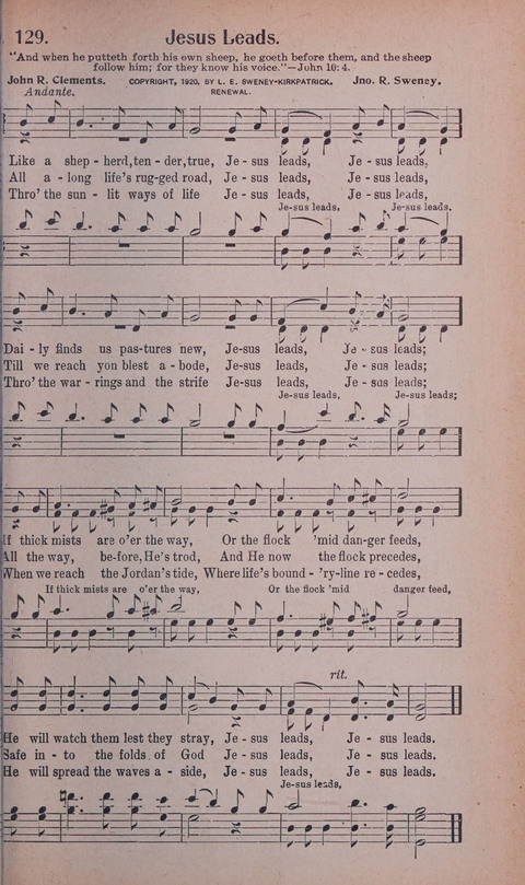 World Wide Revival Songs No. 2: for the Church, Sunday school and Evangelistic Campains page 129