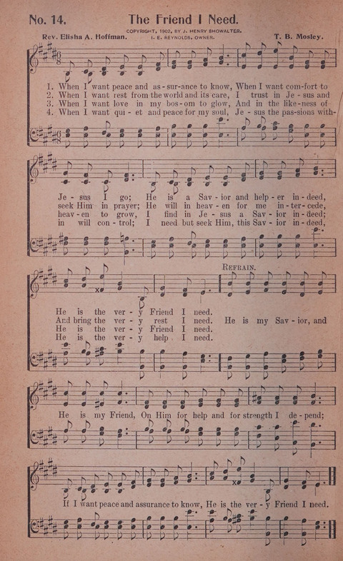 World Wide Revival Songs No. 2: for the Church, Sunday school and Evangelistic Campains page 14