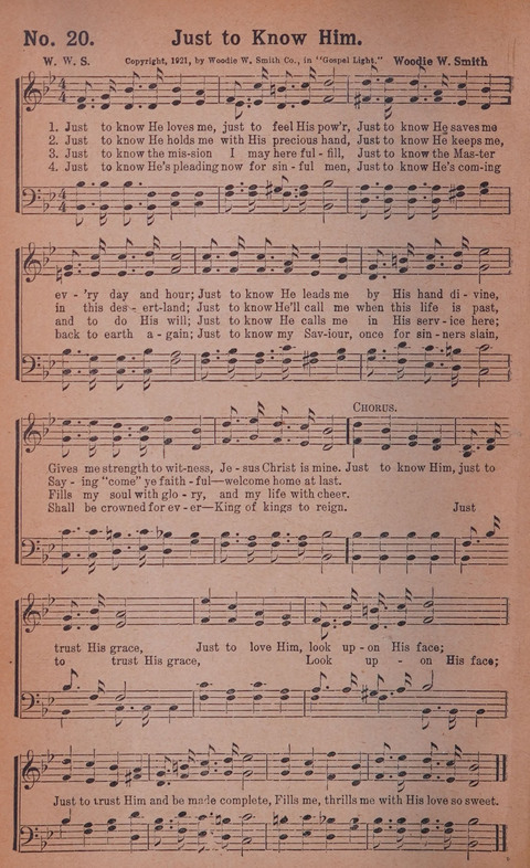 World Wide Revival Songs No. 2: for the Church, Sunday school and Evangelistic Campains page 20