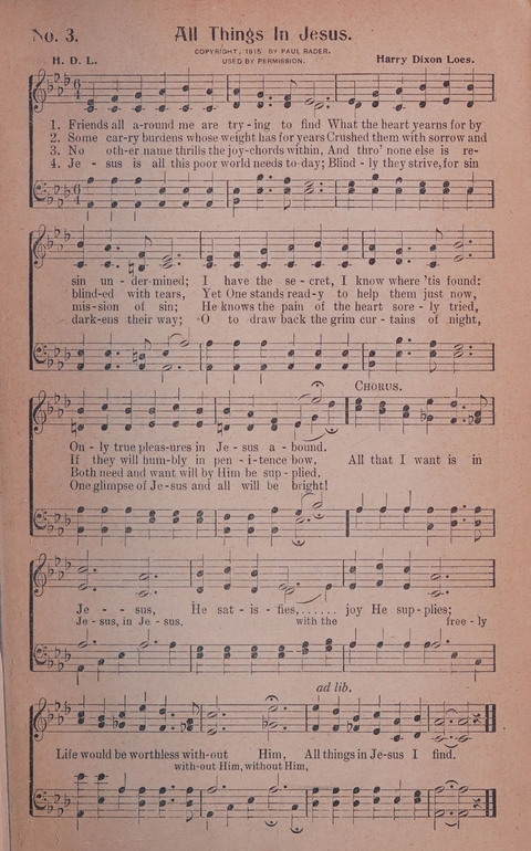 World Wide Revival Songs No. 2: for the Church, Sunday school and Evangelistic Campains page 3