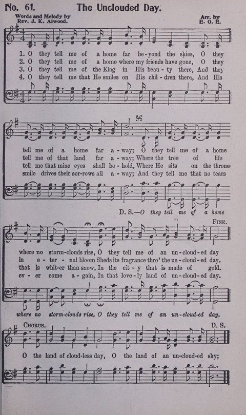 World Wide Revival Songs No. 2: for the Church, Sunday school and Evangelistic Campains page 61