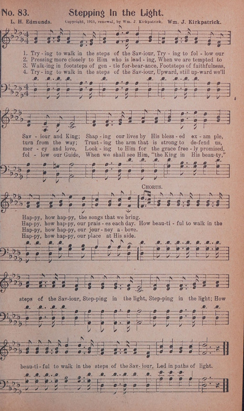 World Wide Revival Songs No. 2: for the Church, Sunday school and Evangelistic Campains page 83