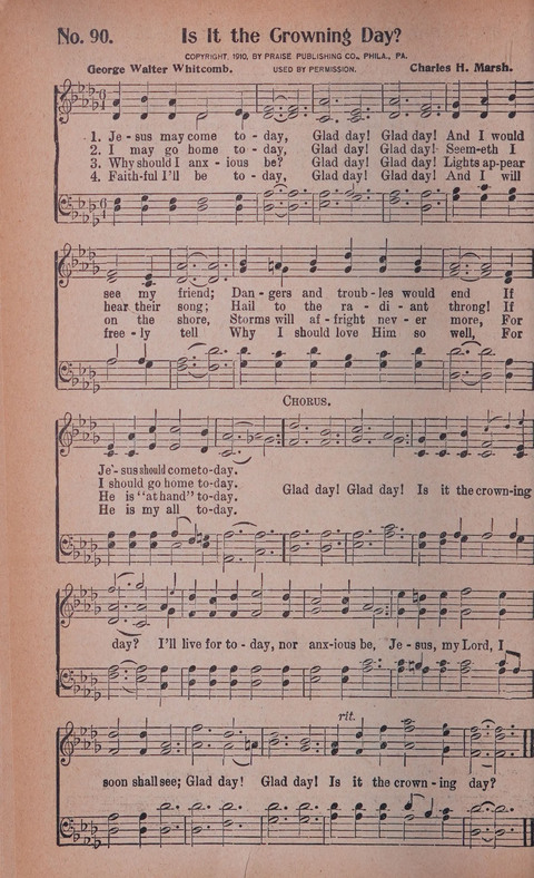 World Wide Revival Songs No. 2: for the Church, Sunday school and Evangelistic Campains page 90