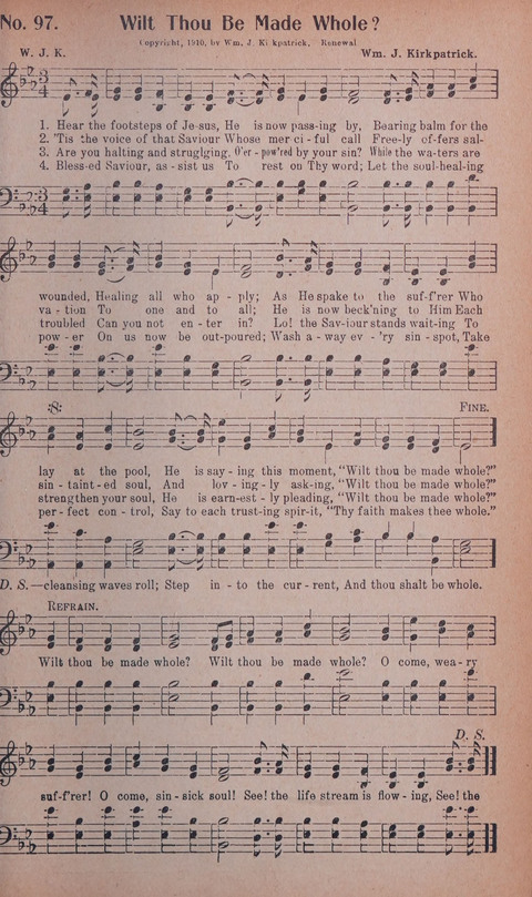 World Wide Revival Songs No. 2: for the Church, Sunday school and Evangelistic Campains page 97