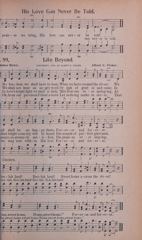 World Wide Revival Songs No. 2: for the Church, Sunday school and Evangelistic Campains page 99