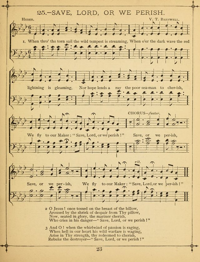 The Wreath of Gems: or strictly favorite songs and tunes for the Sunday School, and for general use in public and social worship page 23