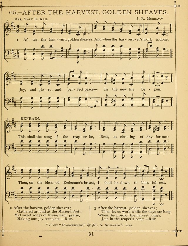 The Wreath of Gems: or strictly favorite songs and tunes for the Sunday School, and for general use in public and social worship page 51