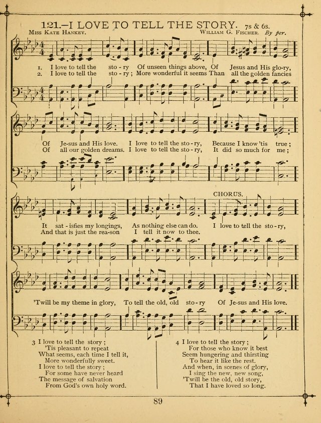 The Wreath of Gems: or strictly favorite songs and tunes for the Sunday School, and for general use in public and social worship page 89