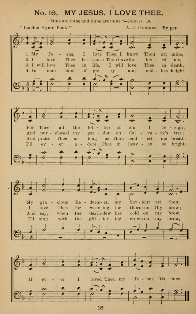 Windows of Heaven: hymns new and old for the church, sunday school and home (New ed.) page 18