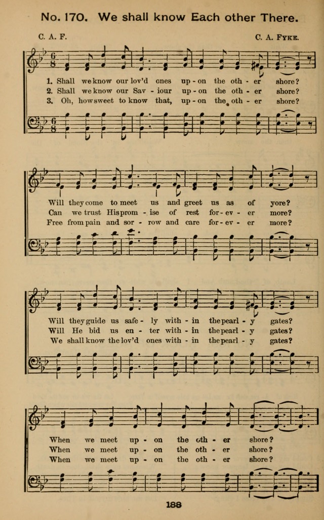 Windows of Heaven: hymns new and old for the church, sunday school and home (New ed.) page 188