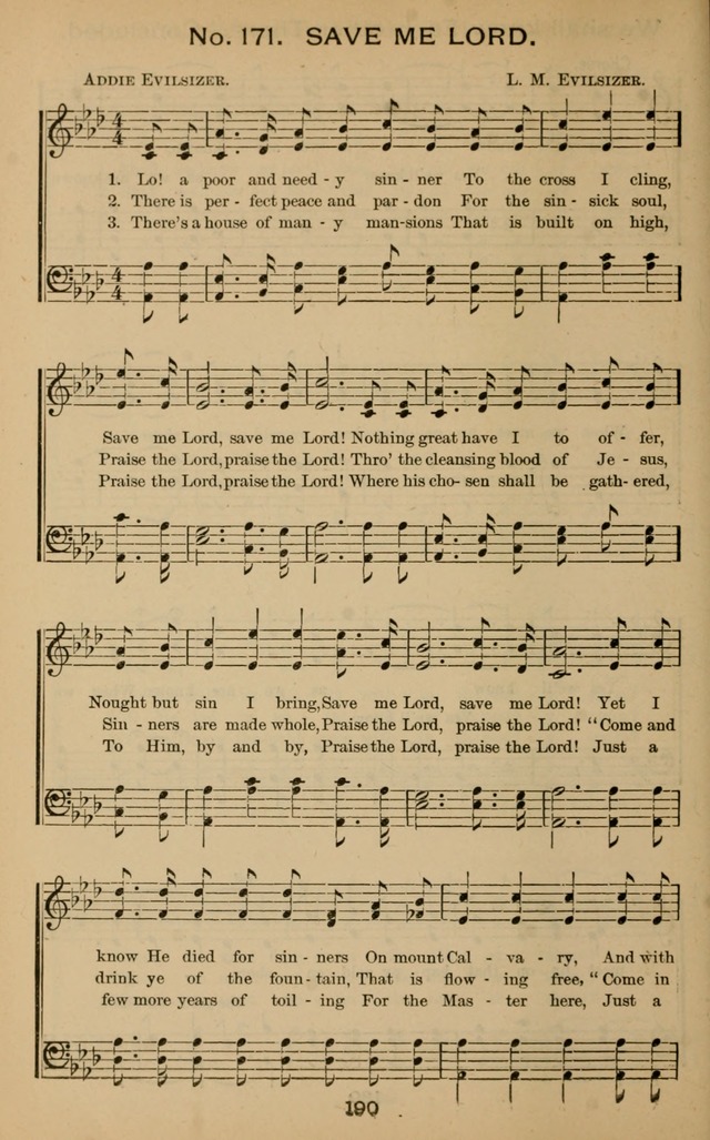 Windows of Heaven: hymns new and old for the church, sunday school and home (New ed.) page 190