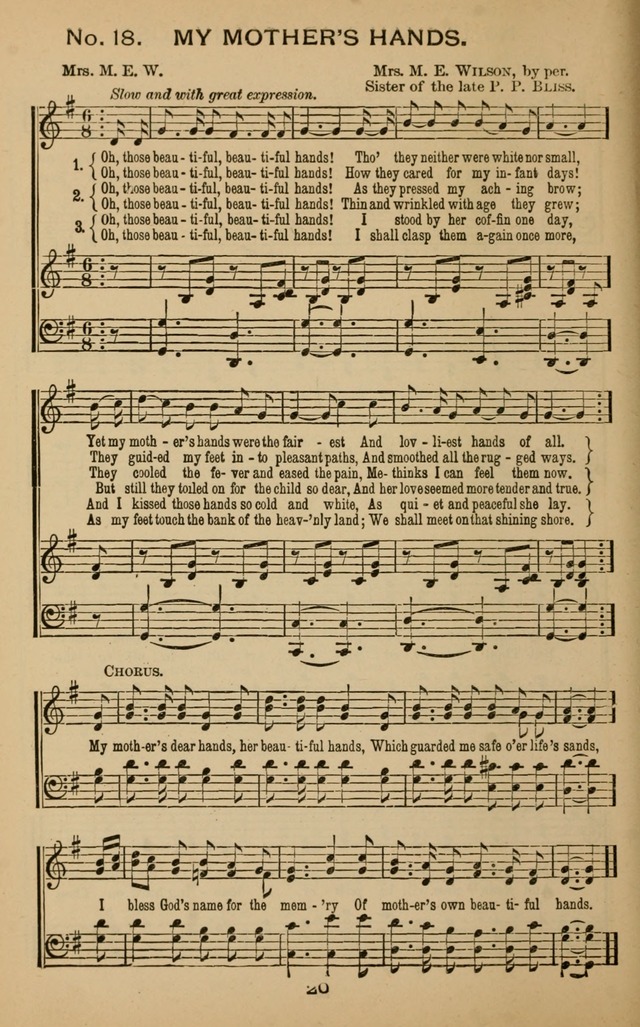 Windows of Heaven: hymns new and old for the church, sunday school and home (New ed.) page 20