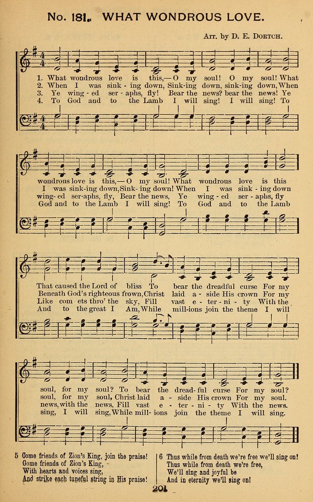 Windows of Heaven: hymns new and old for the church, sunday school and home (New ed.) page 201