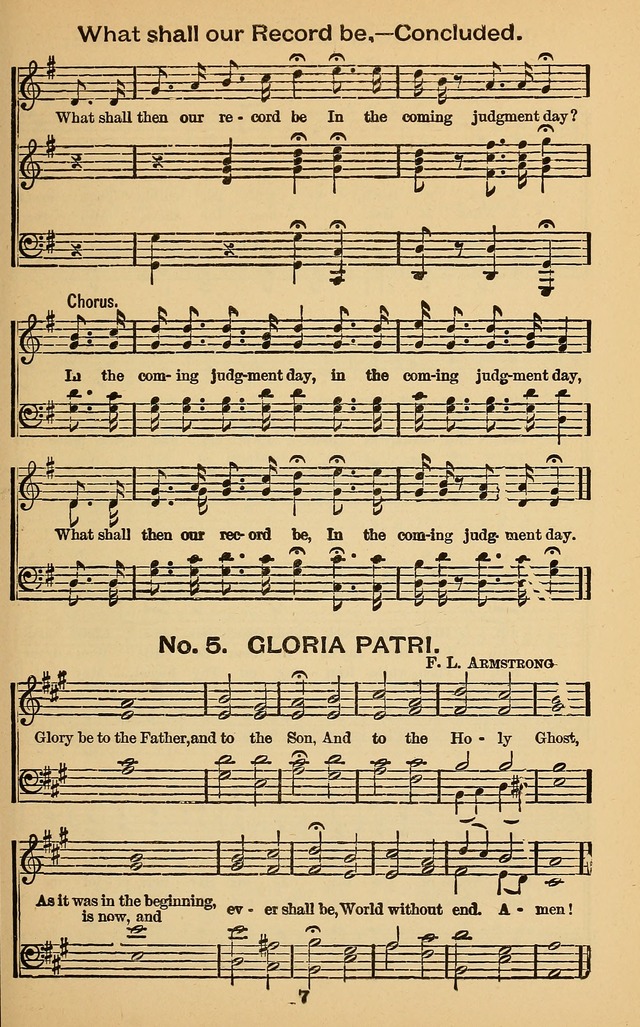 Windows of Heaven: hymns new and old for the church, sunday school and home (New ed.) page 7