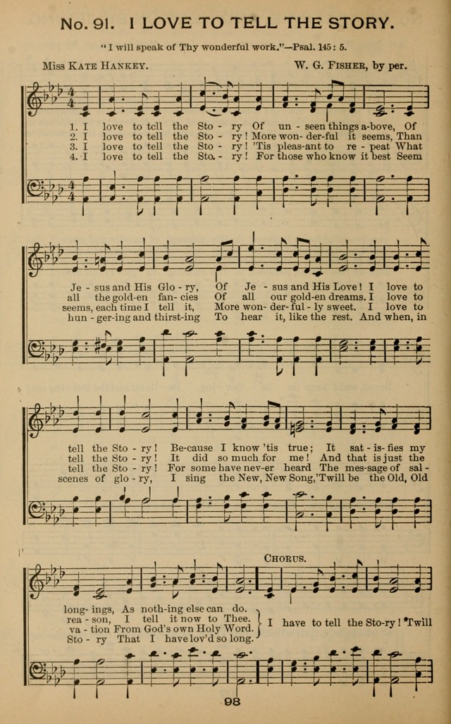 Windows of Heaven: hymns new and old for the church, sunday school and home (New ed.) page 98