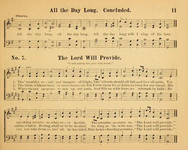 The Way of Life: for the Sunday-school. a valuable collection of songs both new and standard, carefully selected and arranged for this work page 11