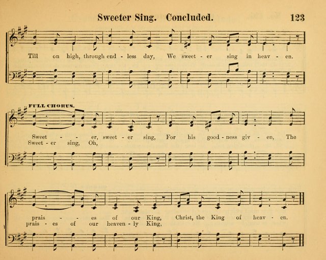 The Way of Life: for the Sunday-school. a valuable collection of songs both new and standard, carefully selected and arranged for this work page 123