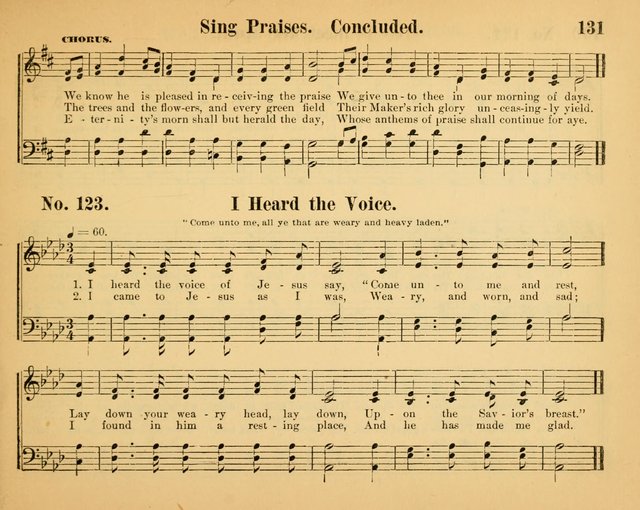 The Way of Life: for the Sunday-school. a valuable collection of songs both new and standard, carefully selected and arranged for this work page 131