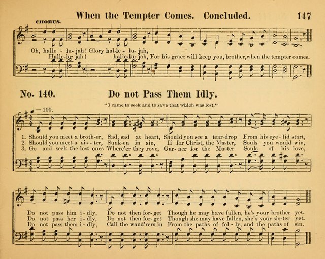 The Way of Life: for the Sunday-school. a valuable collection of songs both new and standard, carefully selected and arranged for this work page 147