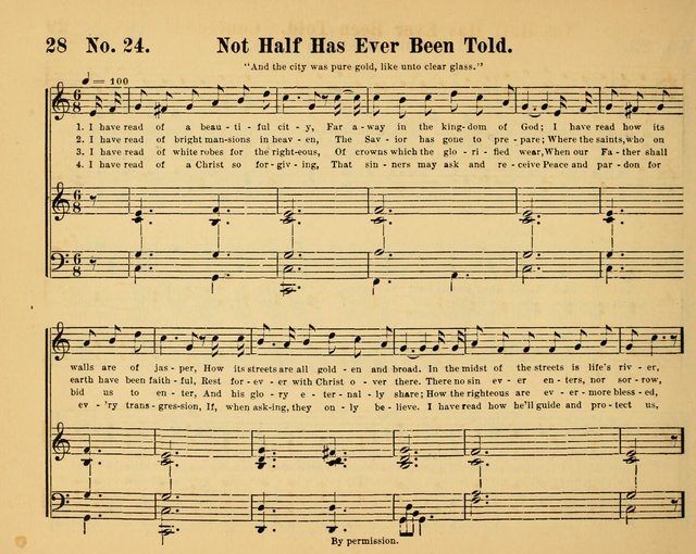 The Way of Life: for the Sunday-school. a valuable collection of songs both new and standard, carefully selected and arranged for this work page 28