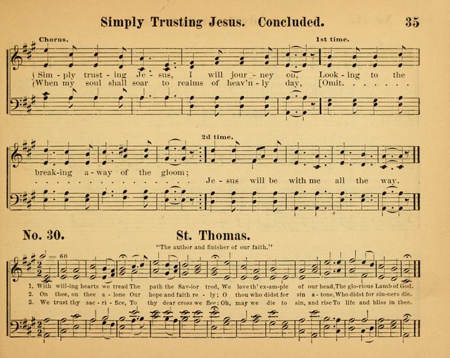 The Way of Life: for the Sunday-school. a valuable collection of songs both new and standard, carefully selected and arranged for this work page 35